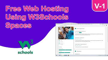 Zero 2 Publish | How to Build your own website with W3Schools Free Spaces