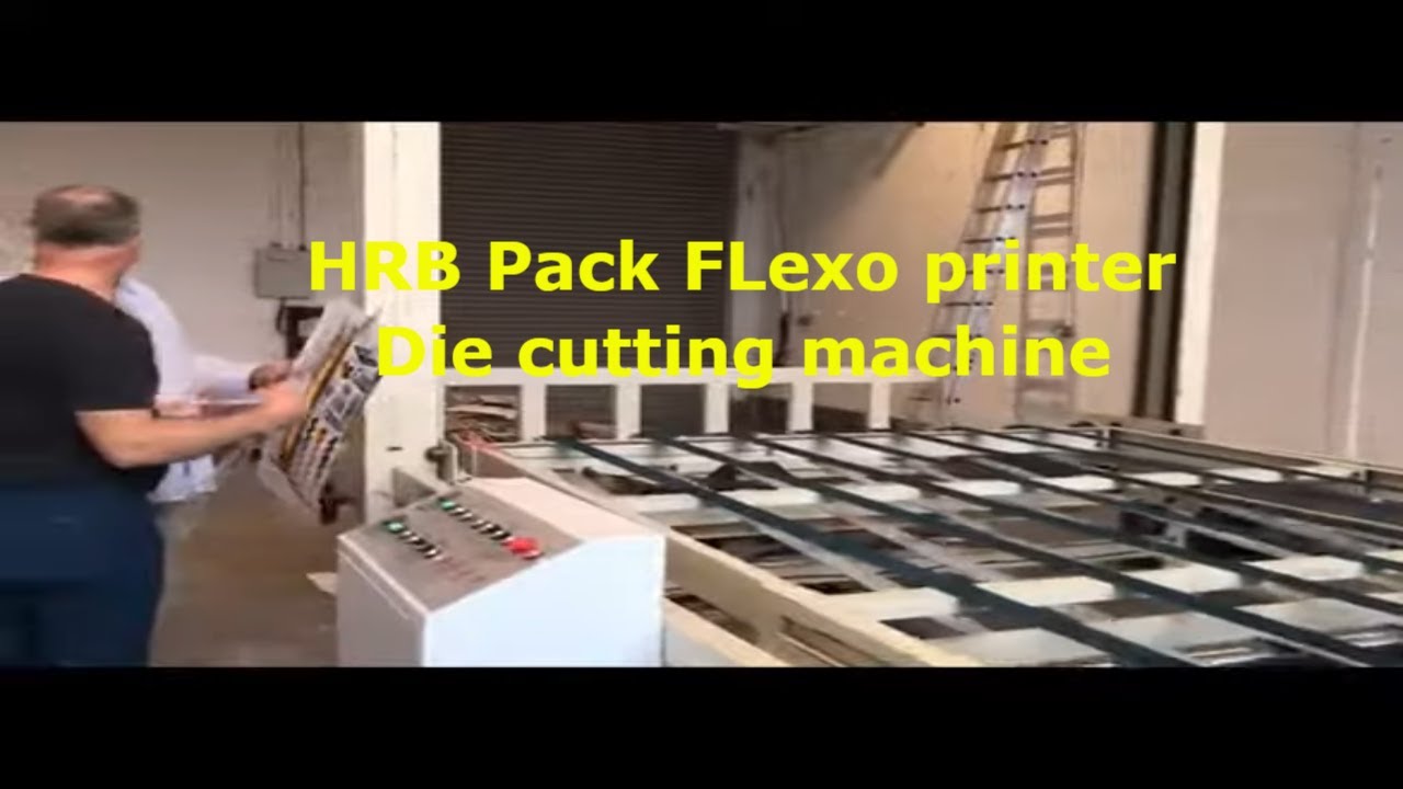 Pizza box printing machine 3color flexo printing rotary die cutting