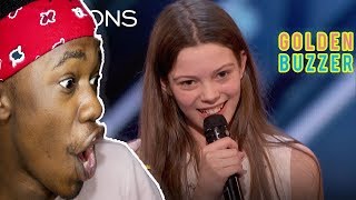 Courtney Hadwin: Shy Schoolgirl SHOCKS The Judges Gets GOLDEN BUZZER!! | America's Got Talent 2018