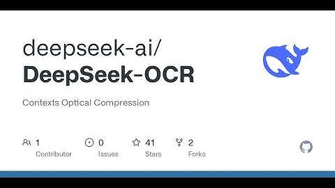GitHub - deepseek-ai/DeepSeek-OCR: Contexts Optical Compression