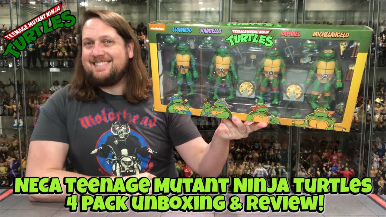 NECA Teenage Mutant Ninja Turtles 4 Pack Unboxing & Review!