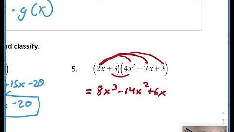 6.1 Polynomial Review Notes Video