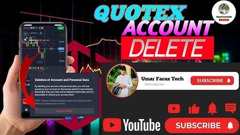 💯How to Delete Quotex Account Permanently | Quotex Account Delete Kaise Kare? | UmarFarazTech ✓