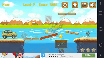 Build River wooden bridge Level 7 All Star Solution