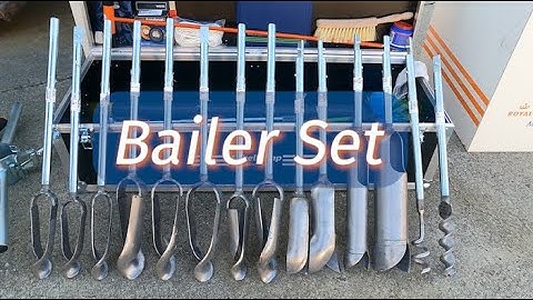 Hand-Operated Bailer Boring Auger Set for Heterogeneous Soils (Part 1)