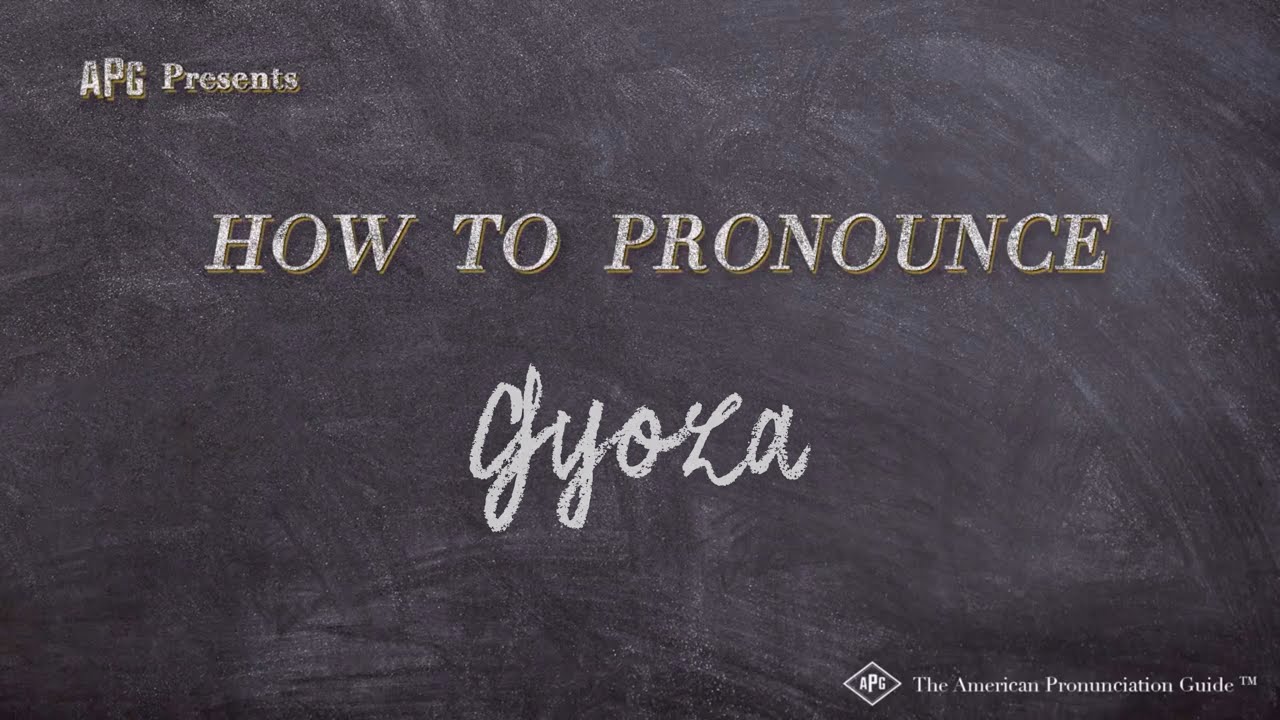 How To Pronounce Gyoza (Real Life Examples!)