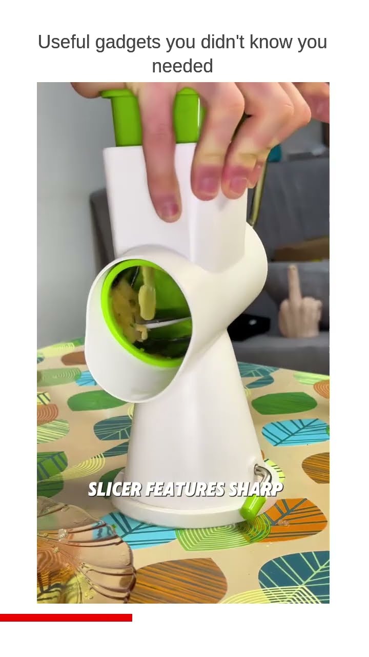Product link in Bio Revolutionize your kitchen prep with the Multifunctional Manual Veggie Slicer