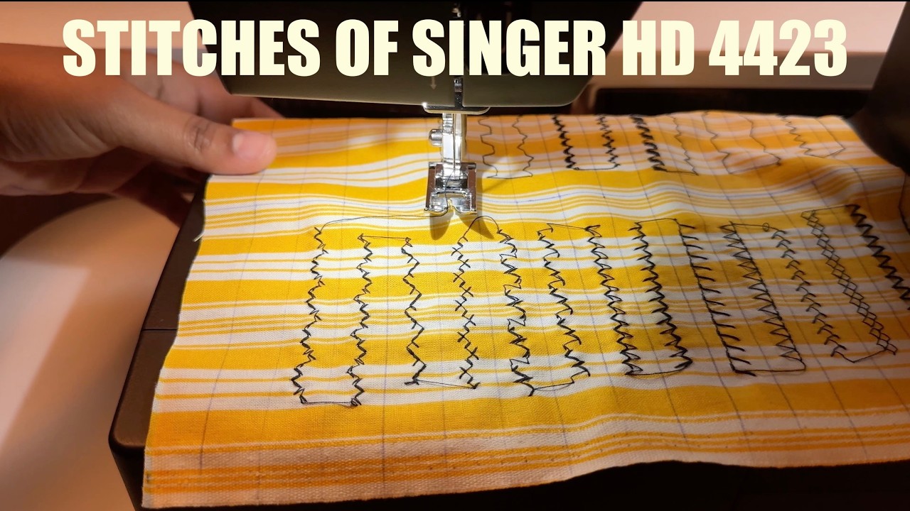 Singer Heavy Duty 4432 – демонстрация всех 32 стежков