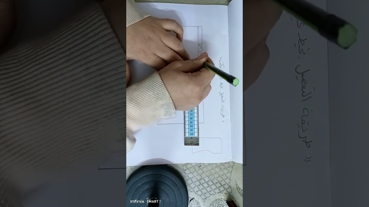 طريقة رسم تفصيل جلابيه بخيط في الكتف🥰🔥💥