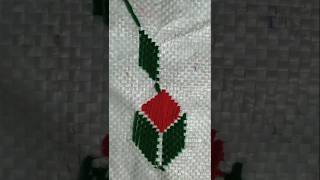 plastic bori per bena ki new design banane l hand 🪡 fan 🪭 embroidery l