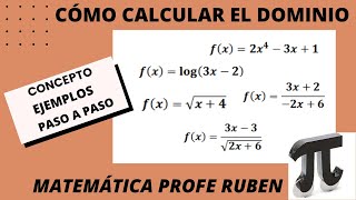 Cómo calcular el dominio de una función