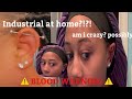 Piercing my industrial at home || Amazon Kit