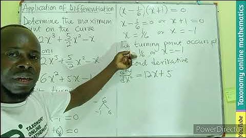 Calculus 3: Finding the Maximum Point of a Curve by Differentiation | Application of Differentiation