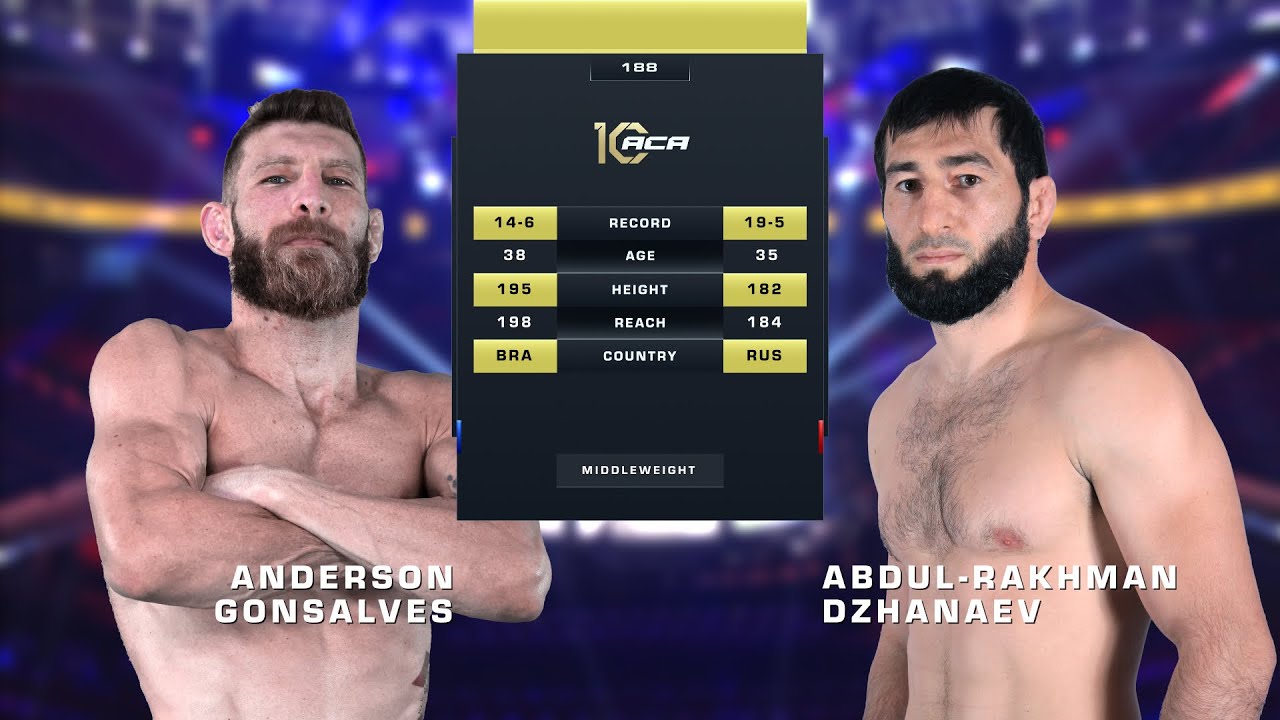 Андерсон Гонсальвес vs. Абдул-Рахман Джанаев | Anderson Goncalves vs. Abdul-Rahman Dzhanaev | ACA