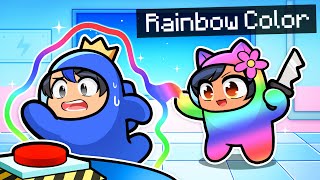 Playing As RAINBOW COLOR Imposters In Among Us!