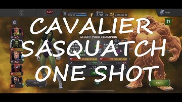 CAVALIER SASQUATCH One Shot MCOC Immortal Hulk CAVALIER 1.1 | MCOC | MARVEL CONTES T OF CHAMPIONS |