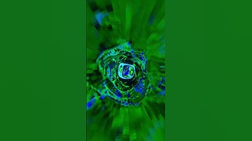 Looped Animation Reflective Pipe With Levitating Blue Cubes VJ