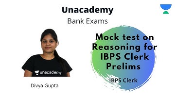 IBPS Clerk Prelims | Mock test on Reasoning for IBPS Clerk Prelims (Part - 2) | Divya Gupta