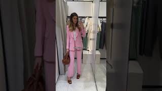 Zara Light Pink Set  Tall Girlies Run  zara zaranewin zaranewcollection shopping zarahaul
