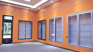 SHHAG - Glass door chest freezer can achieve automatic buffer return Walk-in Cooler Glass Door