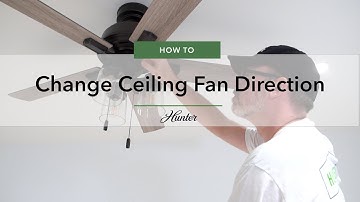 How to Change Ceiling Fan Direction for Summer & Winter| Hunter Fan