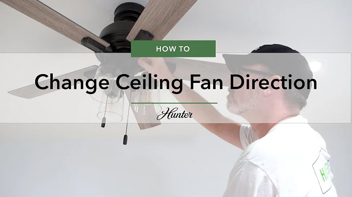 How to Change Ceiling Fan Direction for Summer & Winter| Hunter Fan - DayDayNews