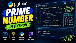 MOST ASKED INTERVIEW QUESTION IN PYTHON | WRITE A PROGRAM TO CHECK IF A NUMBER IS PRIME OR NOT !!