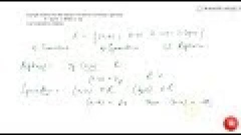 Show that the relation R in the set Z of integers given by R = { ( a , b ) : 2 d i v i d e s a b...
