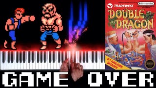 Double Dragon (NES) - Game Over - Piano|Synthesia