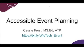 Accessible Event Planning