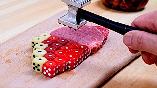 Pork Cutlet  Dice In Real Life 4 / Stop Motion Cooking & ASMR