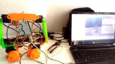 bipedal robot+V-REP simulation
