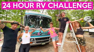 Can we BUILD TRIPLE BUNKS in the RV IN 24 HOURS? Family Travel Vlog