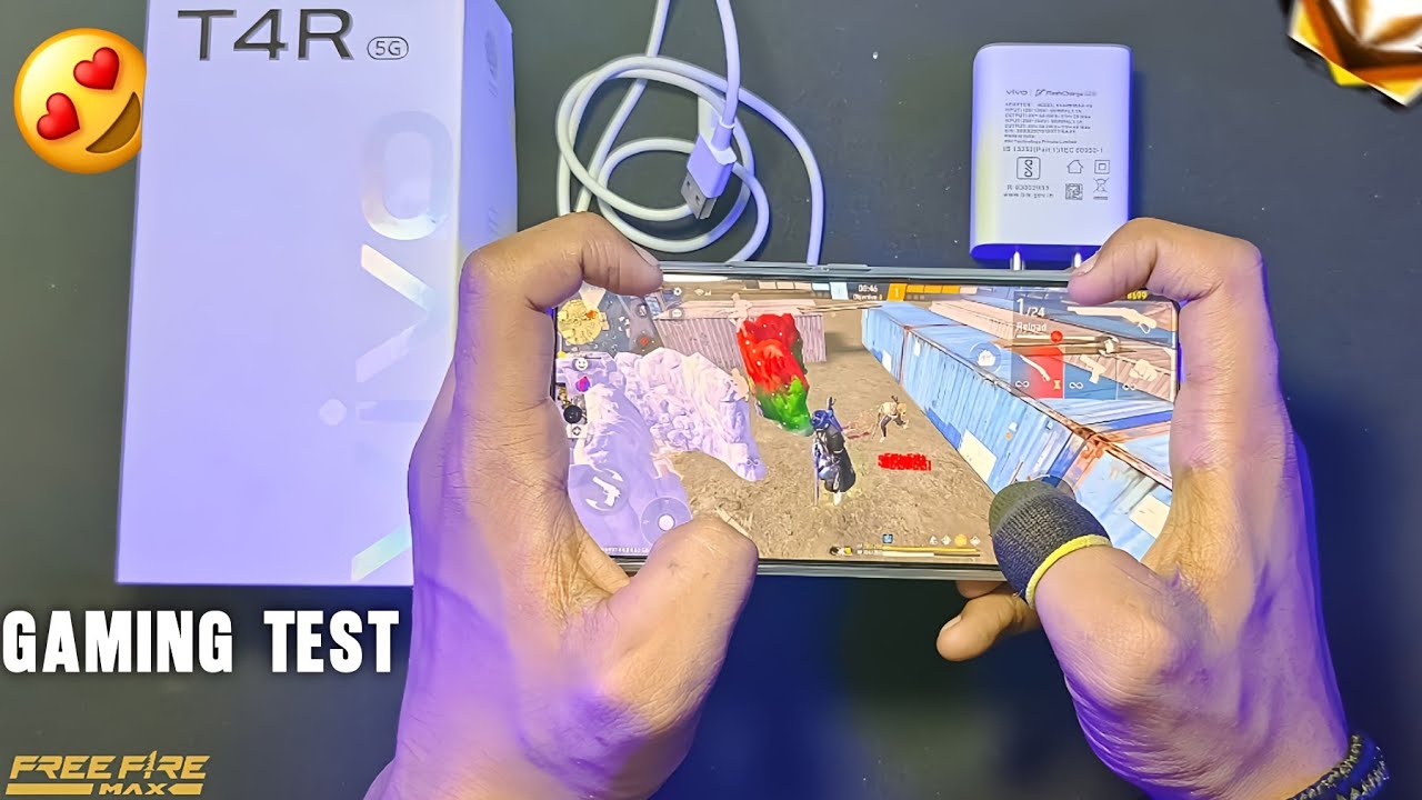 Vivo T4R Unboxing📲 + Free Fire Handcam Gameplay Test 🔥| Smooth Performance Check ✅