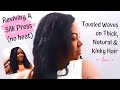 Reviving A Silk Press With No Heat |Tousled Beach Waves | LifeWithCarmen