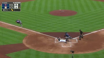 MIN@HOU: Correa rips an RBI double to left in the 1st