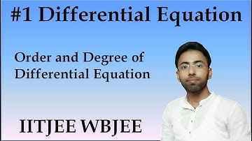 #1 Differential Equation in bengali - Order and Degree - sn dey Class 12 WBJEE IITJEE Mathematics