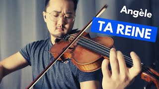 Video thumbnail of "TA REINE - ANGELE - REPRISE AU VIOLON ET PIANO ELECTRIQUE - COVER"