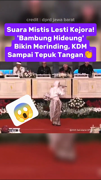 Kang Dedi Terkagum! 🤯 Lesti Kejora Nyanyi Kawih Sunda Bangbung Hideung #kdm #lestikejora #lagusunda