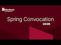 Spring Convocation 2026 June 19, 2026 - 9:30AM
