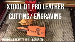 XTool D1 PRO 20W Leather Cutting and Engraving
My daughter had a birthday and I wanted to make something unique. I decided to cut and engrave a leather hair barrett and luggage tags with her favorite giraffe logo on them. Heres how I did it.
Here are the things I used:
* XTOOL 20W Laser cutter/engraver ( https://amzn.to/3C1O3CM )
* XTOOL Honeycomb bed ( https://amzn.to/3I2ZduL )
* XTOOL Air Assist ( https://amzn.to/3Gok22s )
* XTOOL RA2 Rotation Stage ( https://amzn.to/3QwKw5l )
* Neodymium magnets ( https://amzn.to/3Q0xEnR )
* Lightburn Software ( https://amzn.to/3WRytln )
* Leather sheet ( https://amzn.to/3H4Qibx )
* Leather luggage tags ( https://amzn.to/3XwskLs )
* 3/16 inch wooden dowel ( https://amzn.to/3ZD4LT2 )
* Painters tape ( https://amzn.to/3W4qAbm )
FTC Disclaimer: We may earn commissions for purchases made through the links below. As Amazon Associates we earn from qualifying purchases. XTool D1 PRO 20W Leather Cutting and Engraving