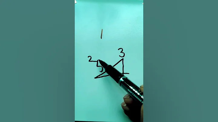 draw a man with numbers |easiy drawing #artist #sketch #number #shorts