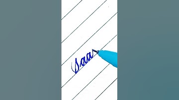 writing a name "Saanvi" in cursive #shorts