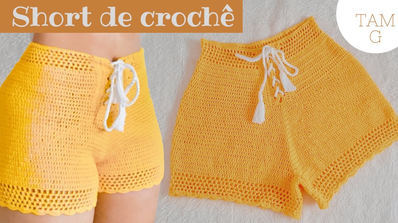 HIGH WAIST crochet shorts - bath exit - YouTube