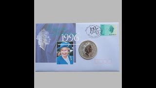 1996 Queen Elizabeth Ii 70Th Birthday 1Oz Silver 1 Dollar Coin Cover - Australia First Day Cover