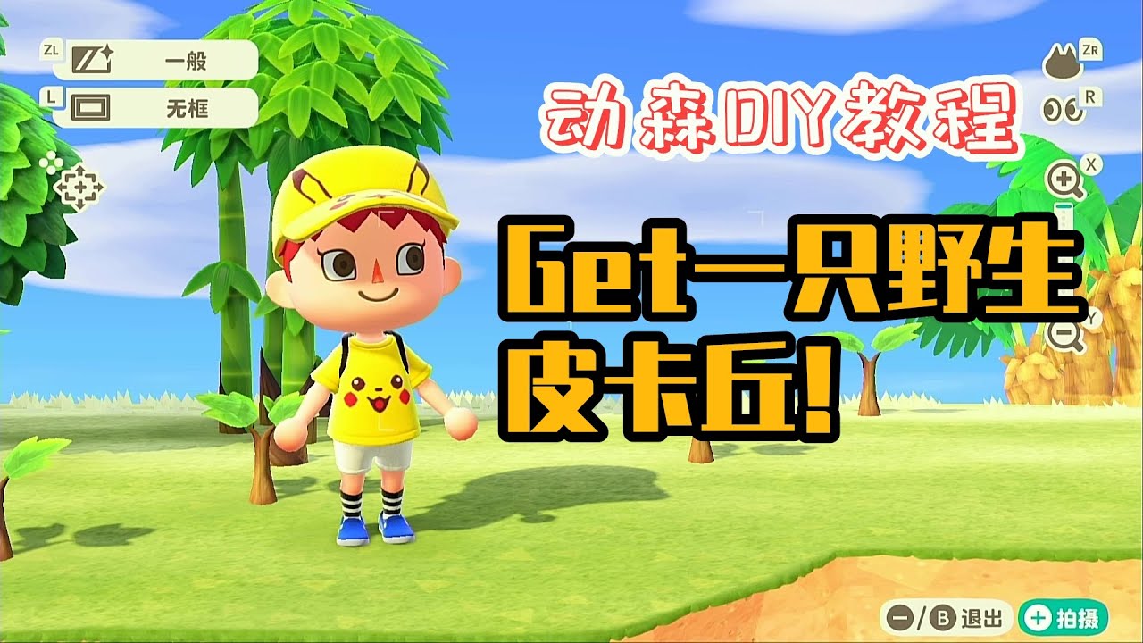 动森DIY教程:如何Get一只野生皮卡丘?!【动物森友会Animal Crossing】 YouTube