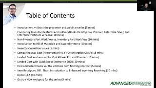 QuickBooks Desktop for Inventory (Manufacturing & Wholesale)  Part 1 or 8