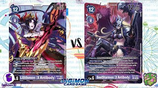 DIGIMON TCG: Lilithmon X (Purple) vs Three Musketeers (Purple)