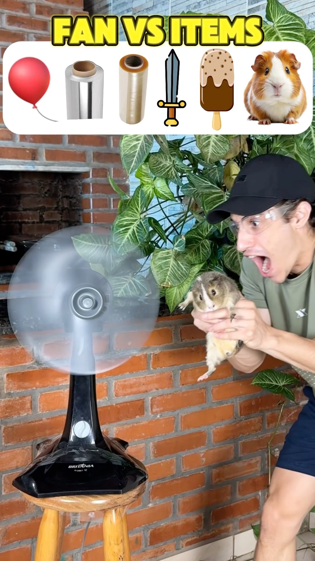 Será que o ventilador vai destruir as coisas?!? #shorts #challenge