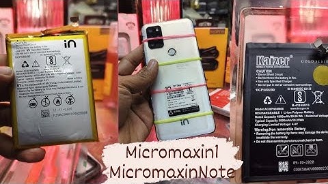Micromax In 1/1b/Note 1 Battery Replacement/How to Replace Micromax in Battery